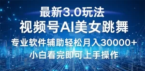 【2024.9.29】视频号最新3.0玩法，当天起号小白也能轻松月入30000+-网创之家