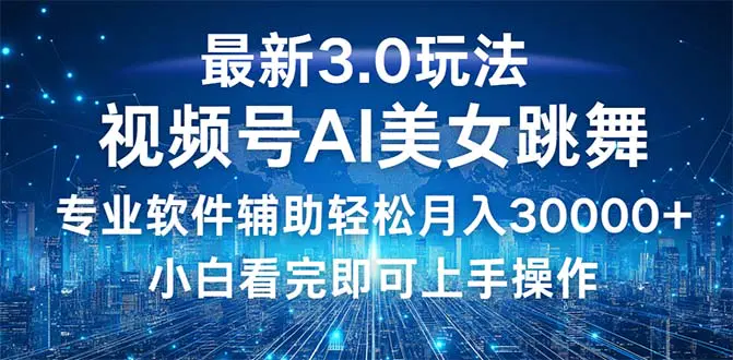 【2024.9.29】视频号最新3.0玩法，当天起号小白也能轻松月入30000+-网创之家