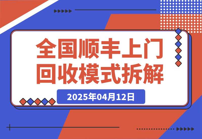 【2025.4.12】全国顺丰上门回收模式拆解​-网创之家
