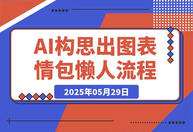 【2025.5.28】我实在没创意了，肝了一套AI构思+出图的表情包懒人流程-网创之家